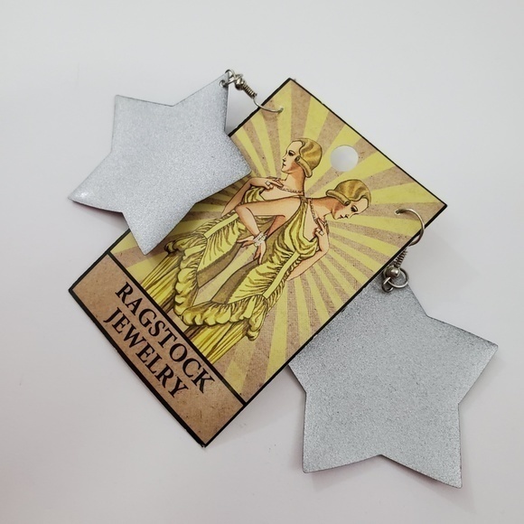 Ragstock‎ Jewelry Earrings Star Big Statement Strip - Picture 6 of 8